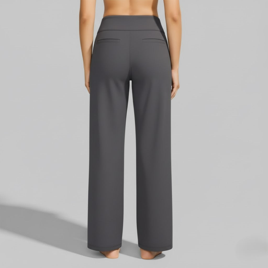 Wide-Leg Relaxed Pants for Women | Soft Fabric | Casual Everyday Wear