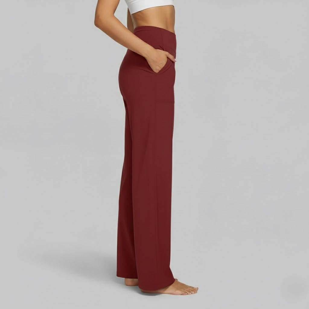 Wide-Leg Relaxed Pants for Women | Soft Fabric | Casual Everyday Wear