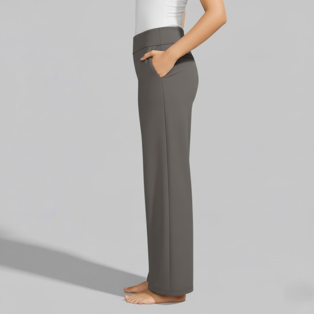 Wide-Leg Relaxed Pants for Women | Soft Fabric | Casual Everyday Wear