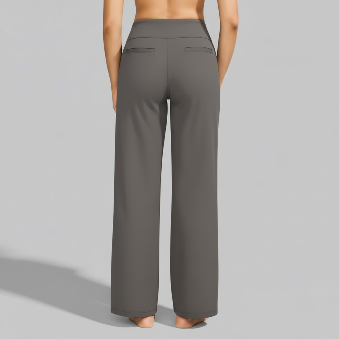 Wide-Leg Relaxed Pants for Women | Soft Fabric | Casual Everyday Wear