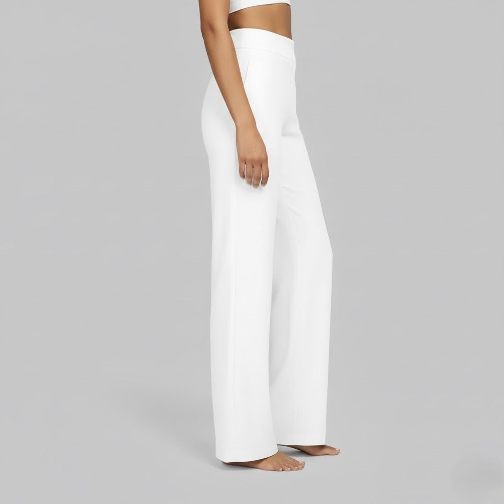 Wide-Leg Relaxed Pants for Women | Soft Fabric | Casual Everyday Wear