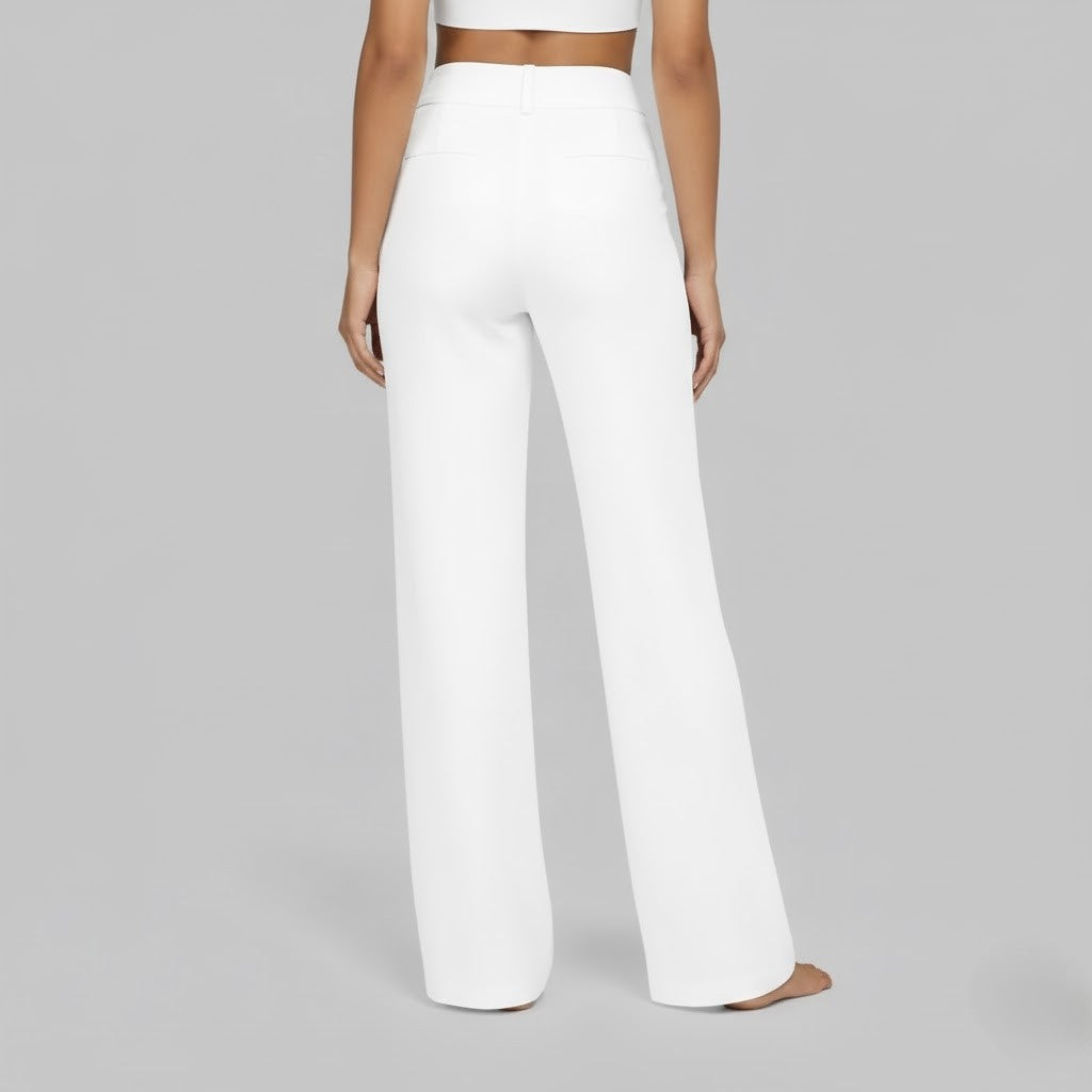 Wide-Leg Relaxed Pants for Women | Soft Fabric | Casual Everyday Wear
