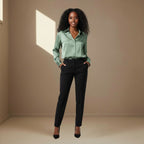 Light Green Satin Shirt