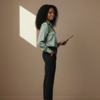 Light Green Satin Shirt