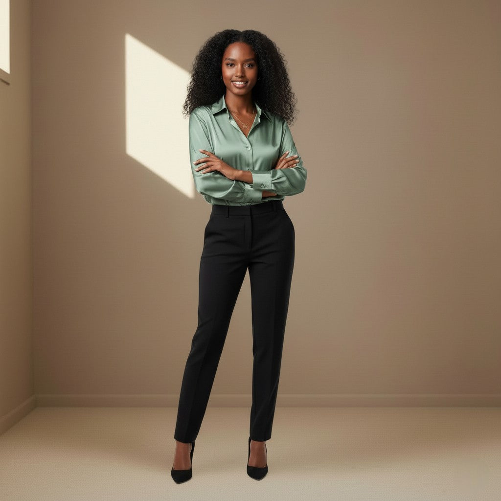 Light Green Satin Shirt