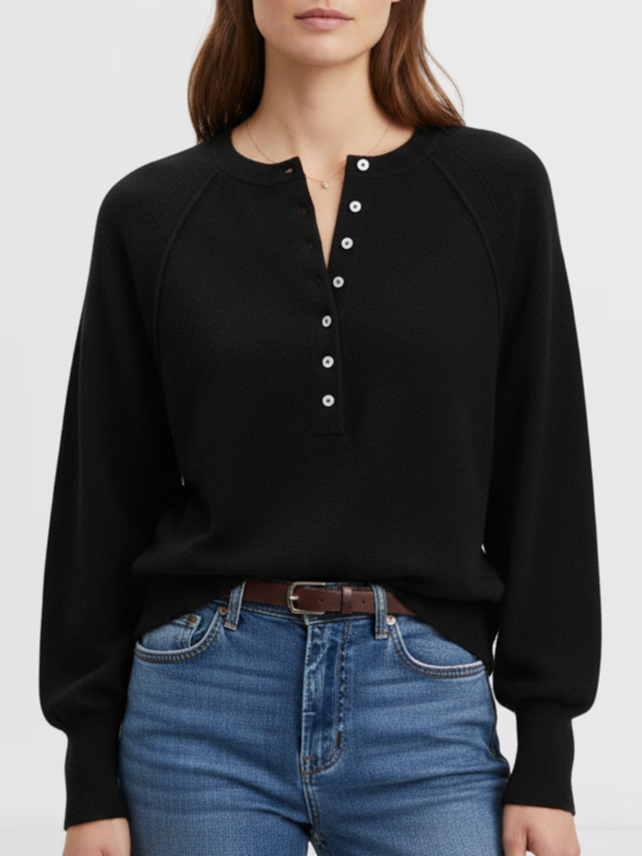 Women's Casual Round Neck Sweater Top – Autumn/Winter Fashion, Everyday Wear