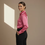 Pink Satin Shirt