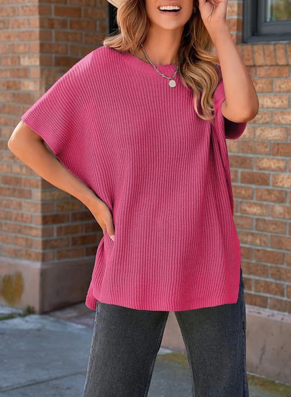 Pullover Knit T-Shirt for Women – Leisure, Casual