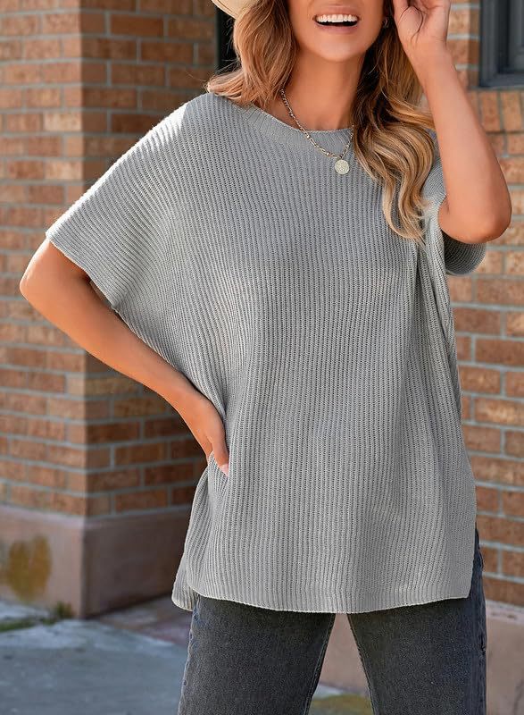 Pullover Knit T-Shirt for Women – Leisure, Casual