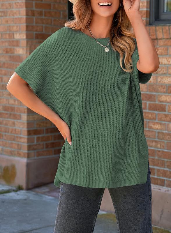 Pullover Knit T-Shirt for Women – Leisure, Casual