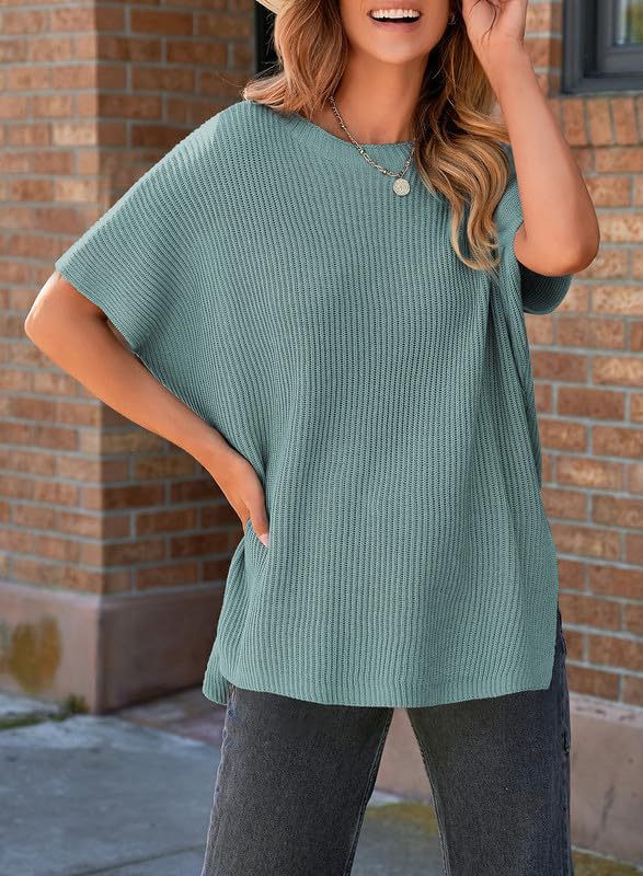 Pullover Knit T-Shirt for Women – Leisure, Casual