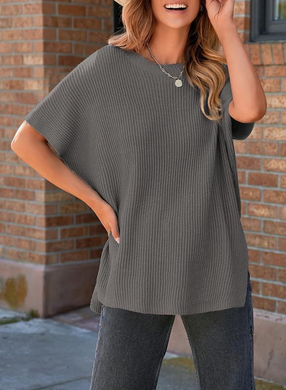 Pullover Knit T-Shirt for Women – Leisure, Casual