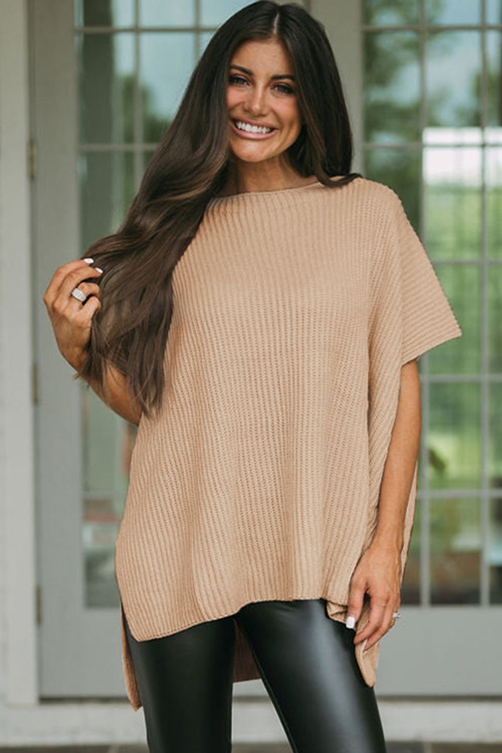 Pullover Knit T-Shirt for Women – Leisure, Casual