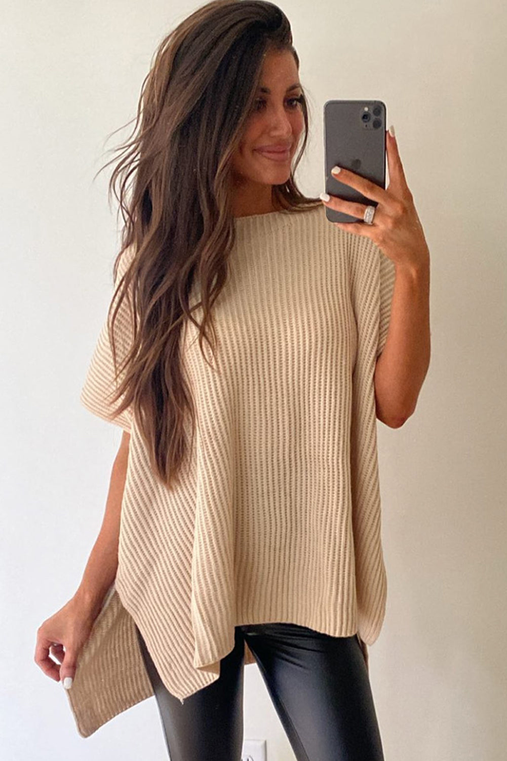 Pullover Knit T-Shirt for Women – Leisure, Casual