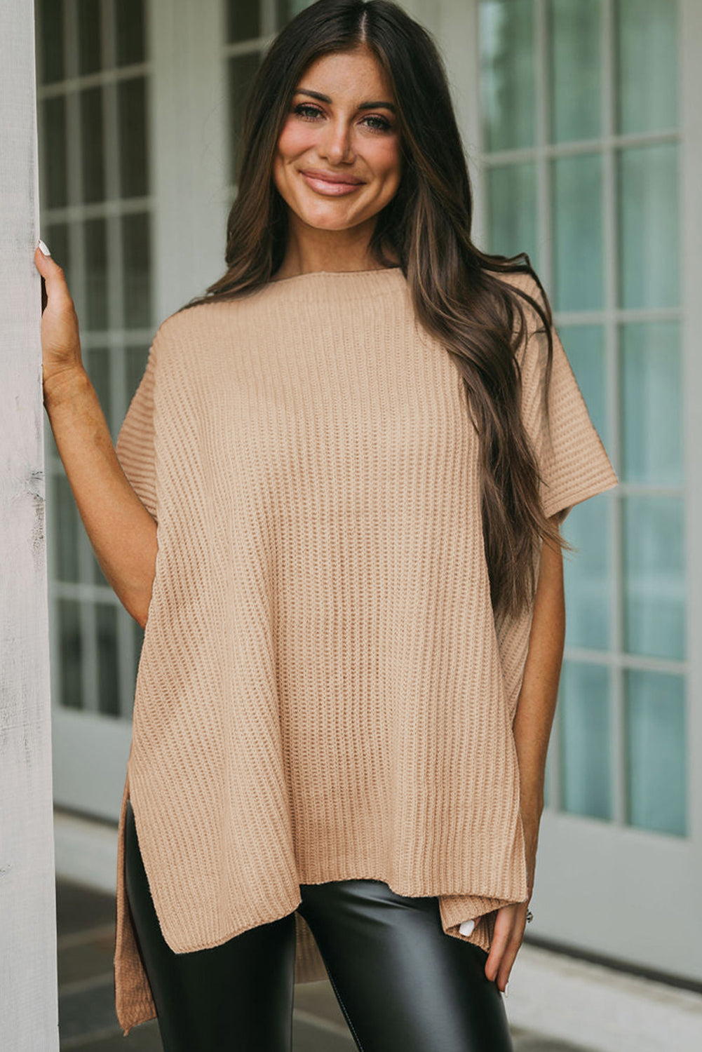 Pullover Knit T-Shirt for Women – Leisure, Casual