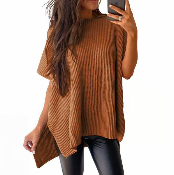 Pullover Knit T-Shirt for Women – Leisure, Casual