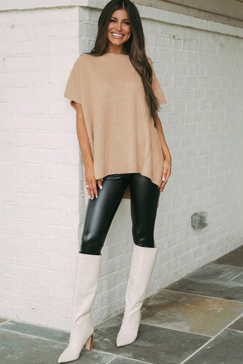 Pullover Knit T-Shirt for Women – Leisure, Casual