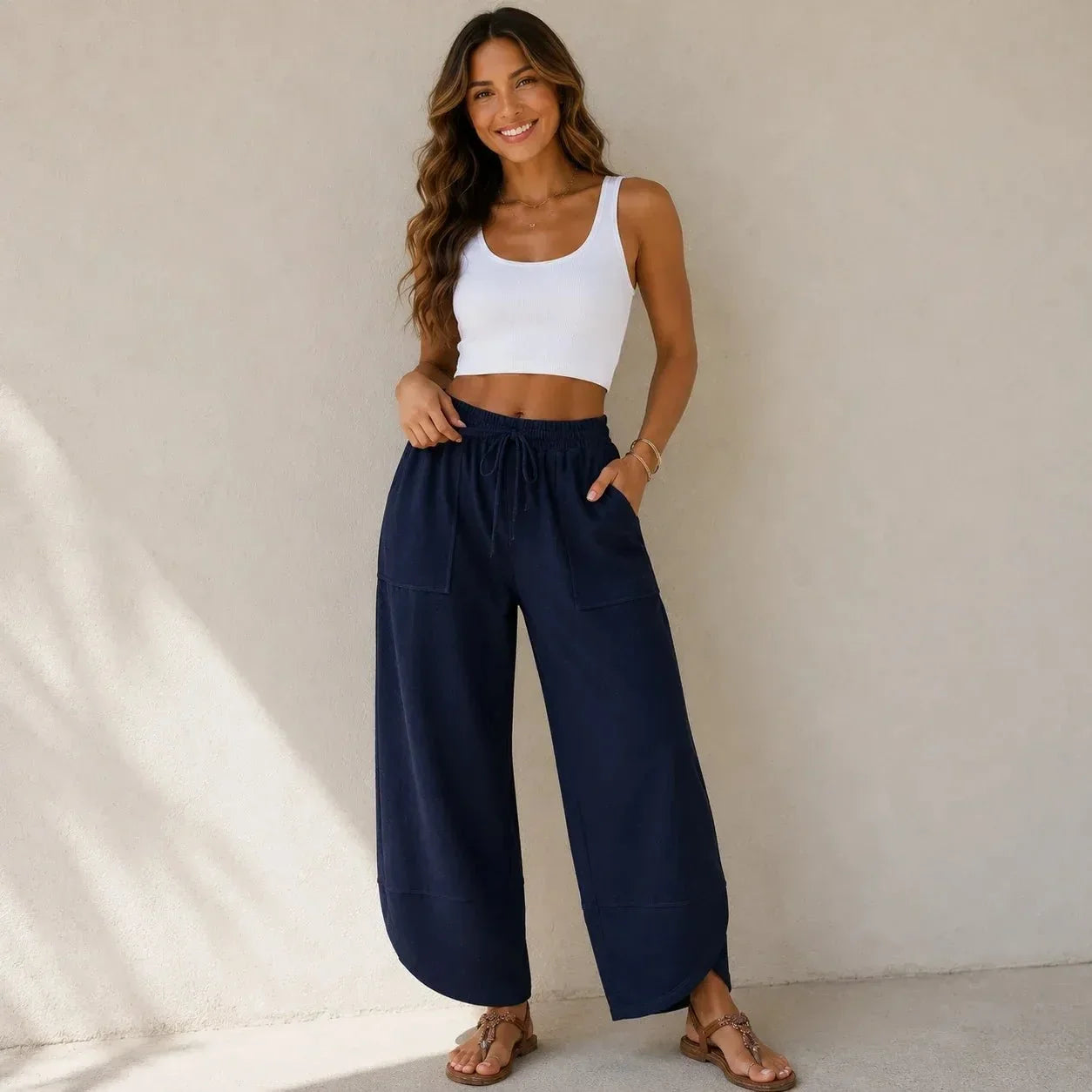 Relaxed Wide Leg Pants – Casual Comfort, Everyday Wear