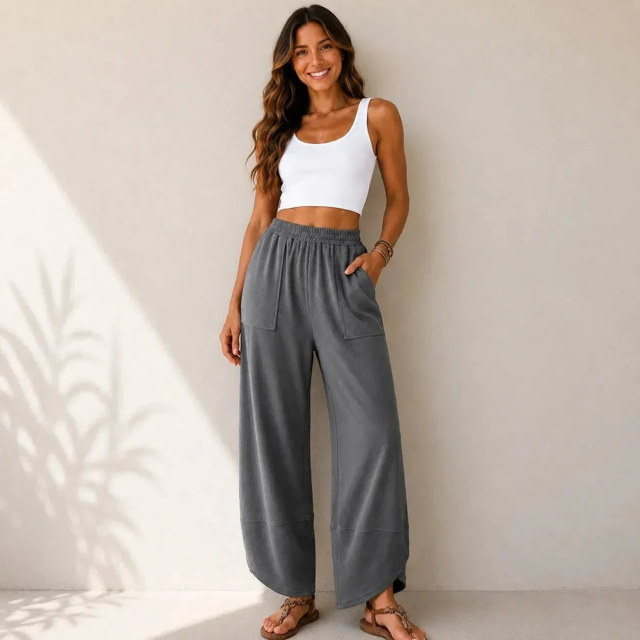 Relaxed Wide Leg Pants – Casual Comfort, Everyday Wear