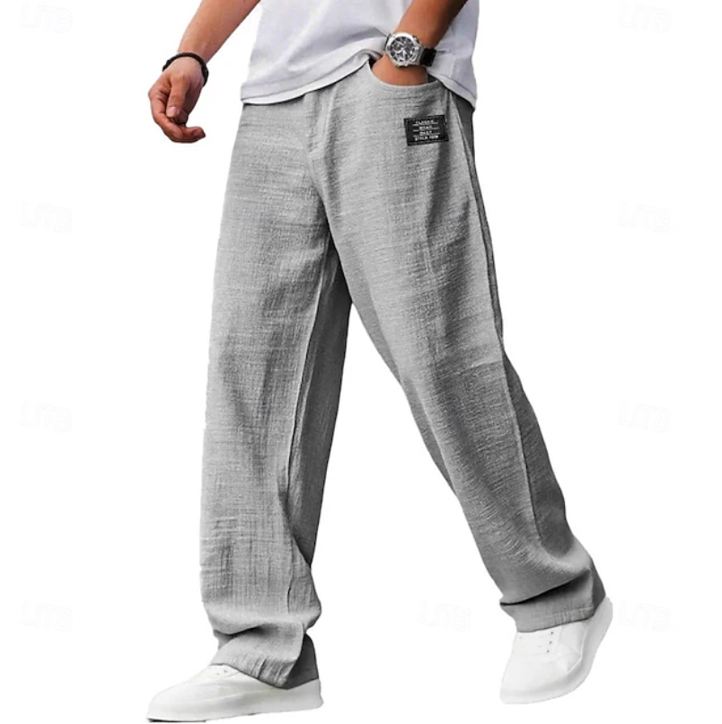 Casual Loose-Fit Everyday Pants for Comfort and Versatility in Soft Fabric