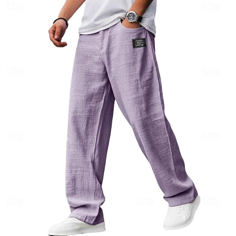 Casual Loose-Fit Everyday Pants for Comfort and Versatility in Soft Fabric