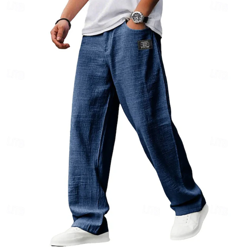 Casual Loose-Fit Everyday Pants for Comfort and Versatility in Soft Fabric