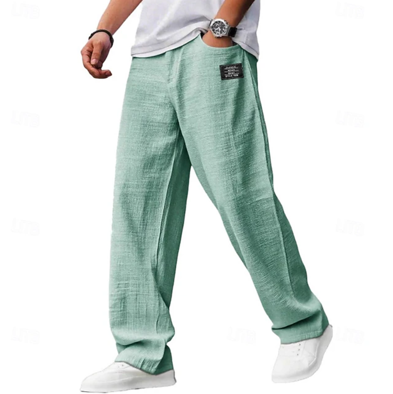 Casual Loose-Fit Everyday Pants for Comfort and Versatility in Soft Fabric