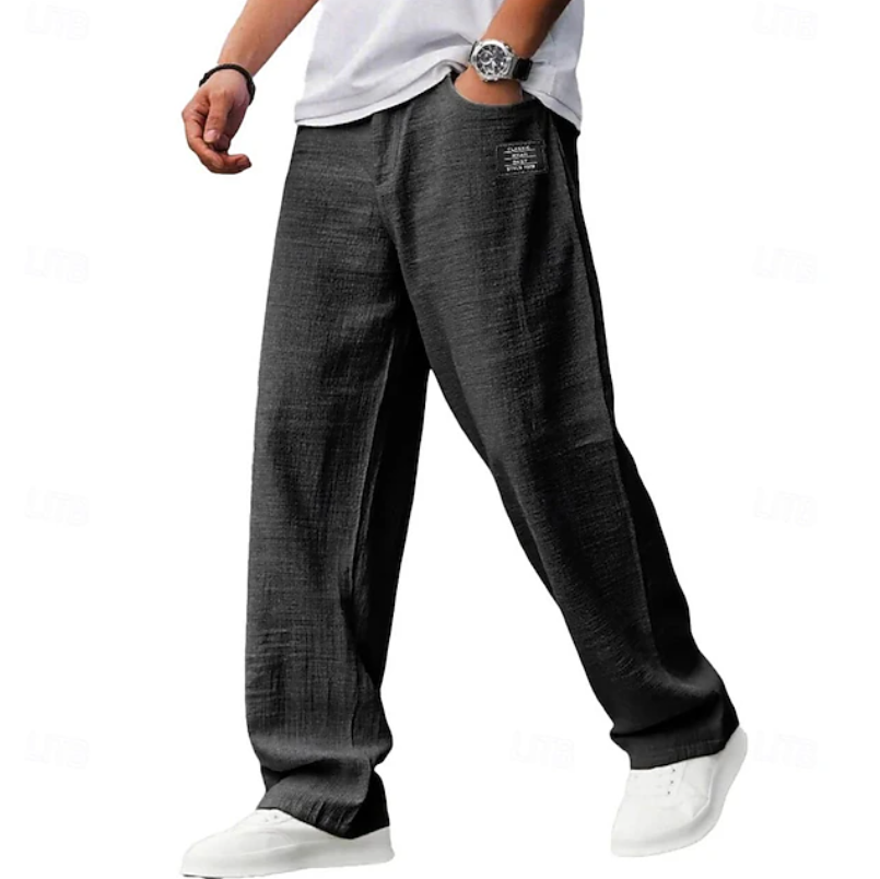 Casual Loose-Fit Everyday Pants for Comfort and Versatility in Soft Fabric