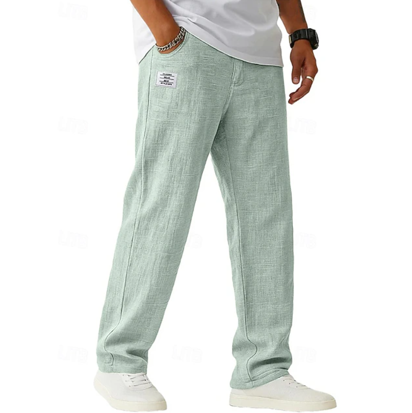 Relaxed Fit Everyday Trousers | Comfortable Cotton Casual Pants for Men