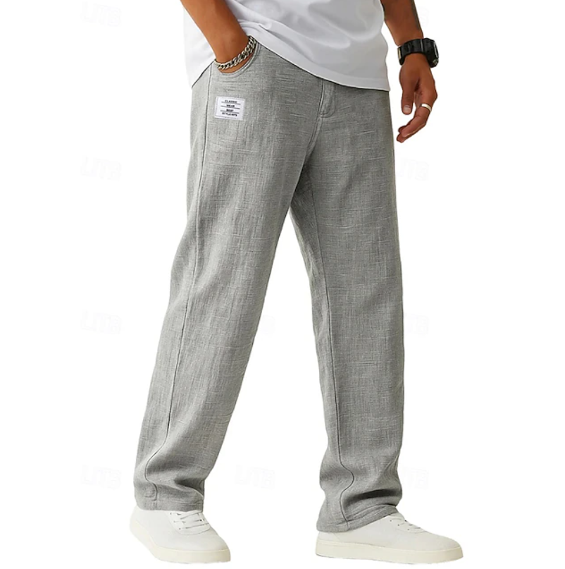 Relaxed Fit Everyday Trousers | Comfortable Cotton Casual Pants for Men