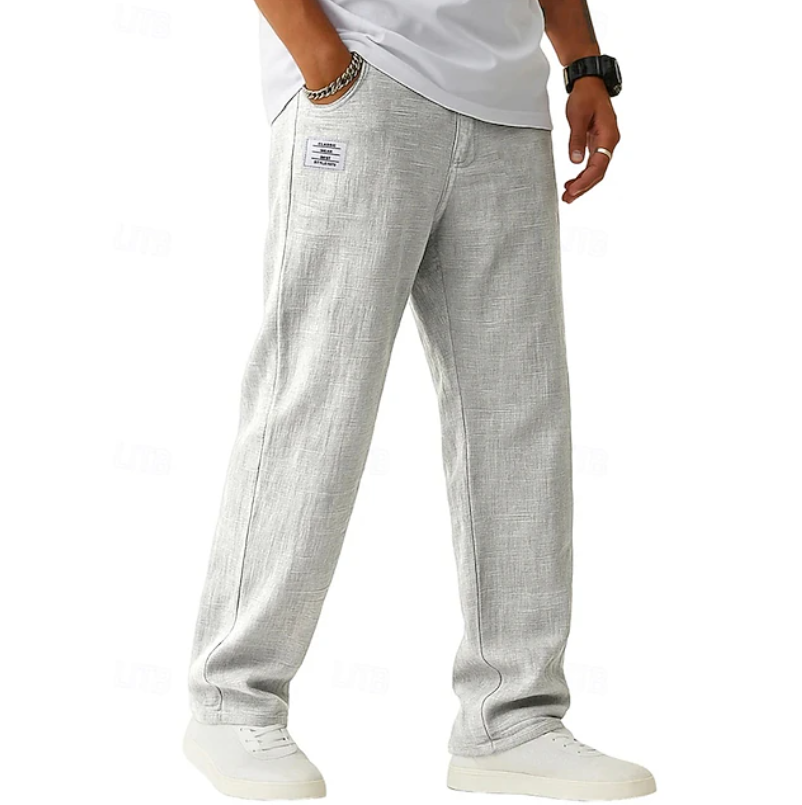 Relaxed Fit Everyday Trousers | Comfortable Cotton Casual Pants for Men