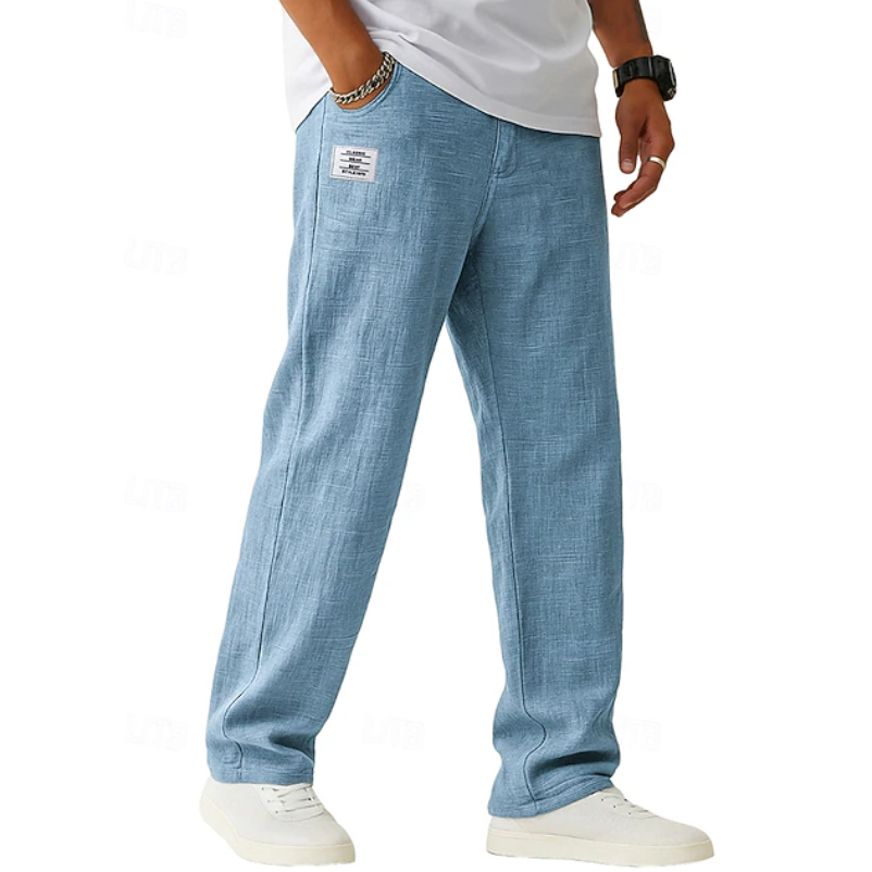 Relaxed Fit Everyday Trousers | Comfortable Cotton Casual Pants for Men