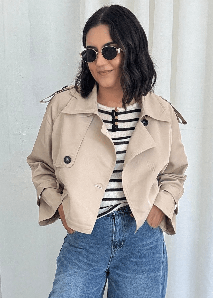 Short Trench Coat – Casual, Office Wear