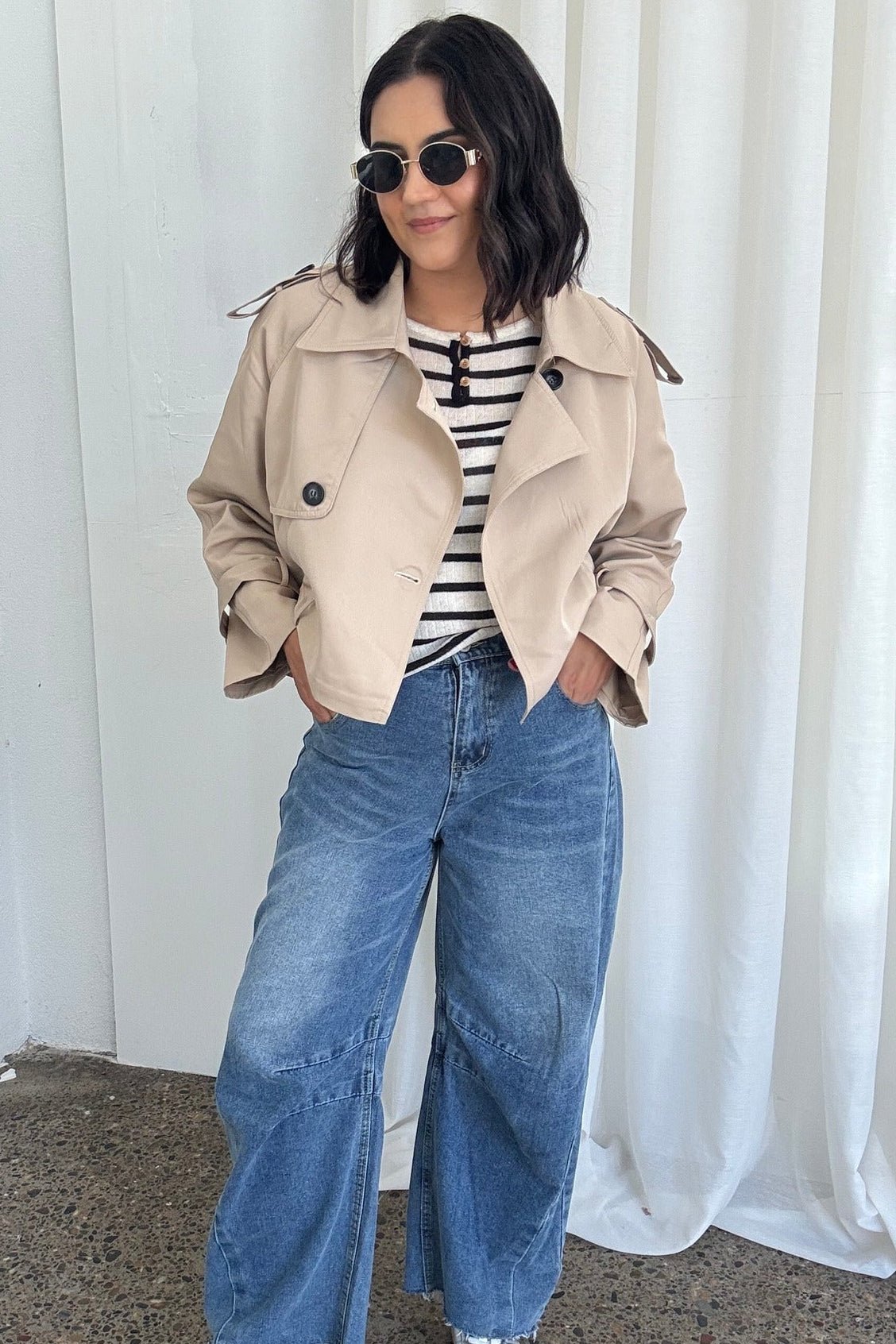 Short Trench Coat – Casual, Office Wear