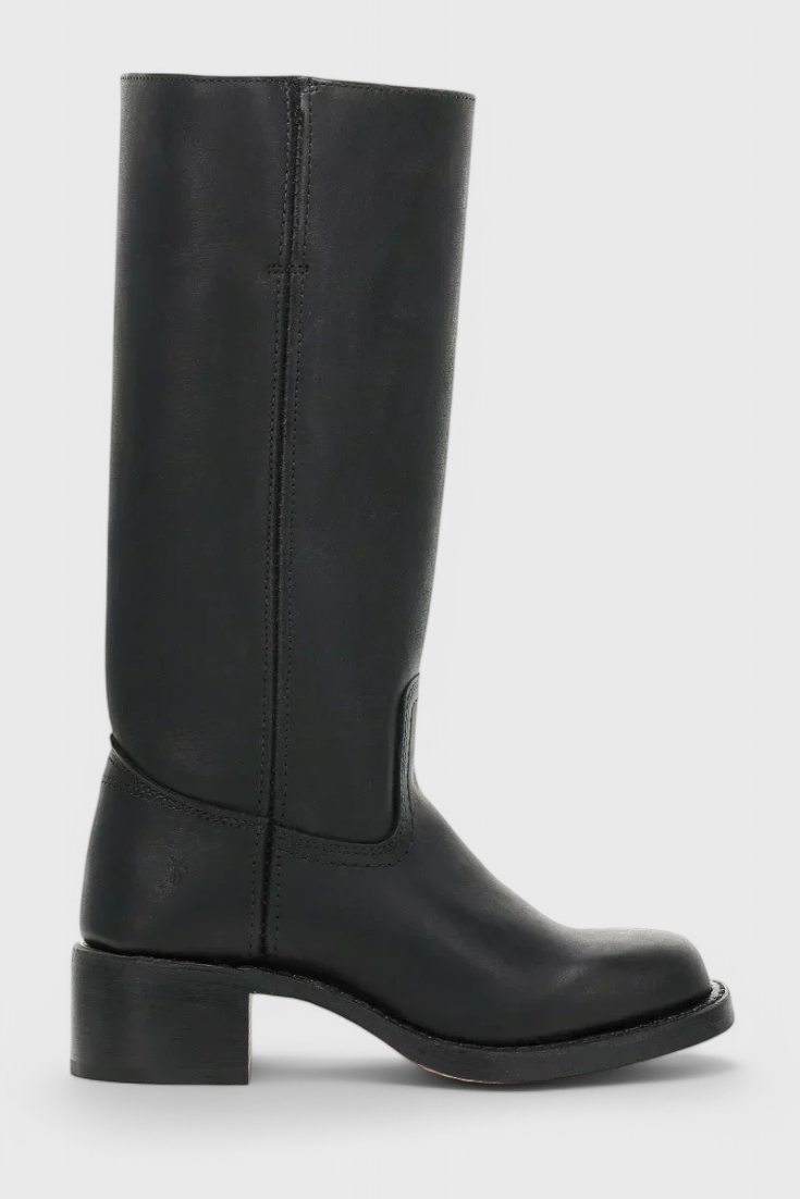 Knee-High Heeled Boots in Paisley Print | Classic Style for Everyday Wear