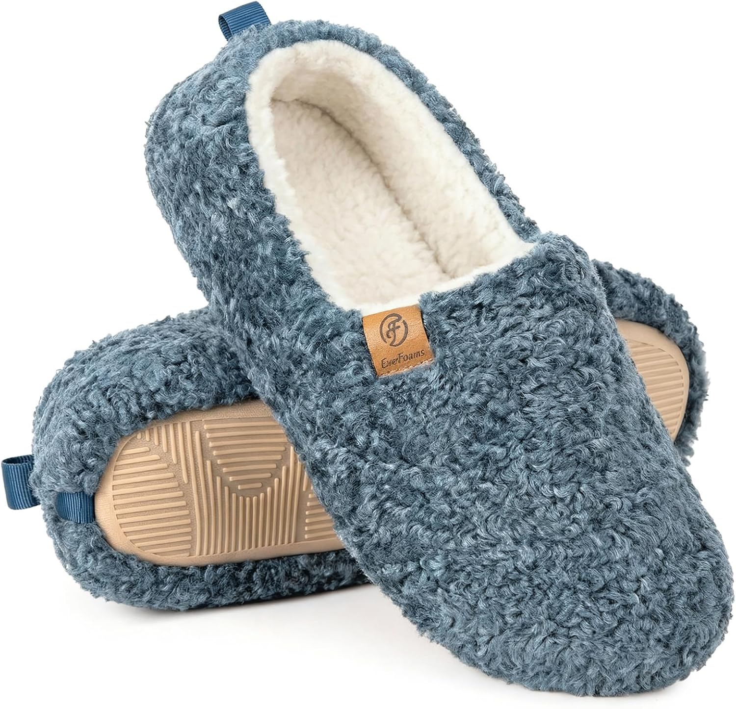 Warm Closed Slippers Faux Wool Memory Foam – Cozy Home, Relaxation