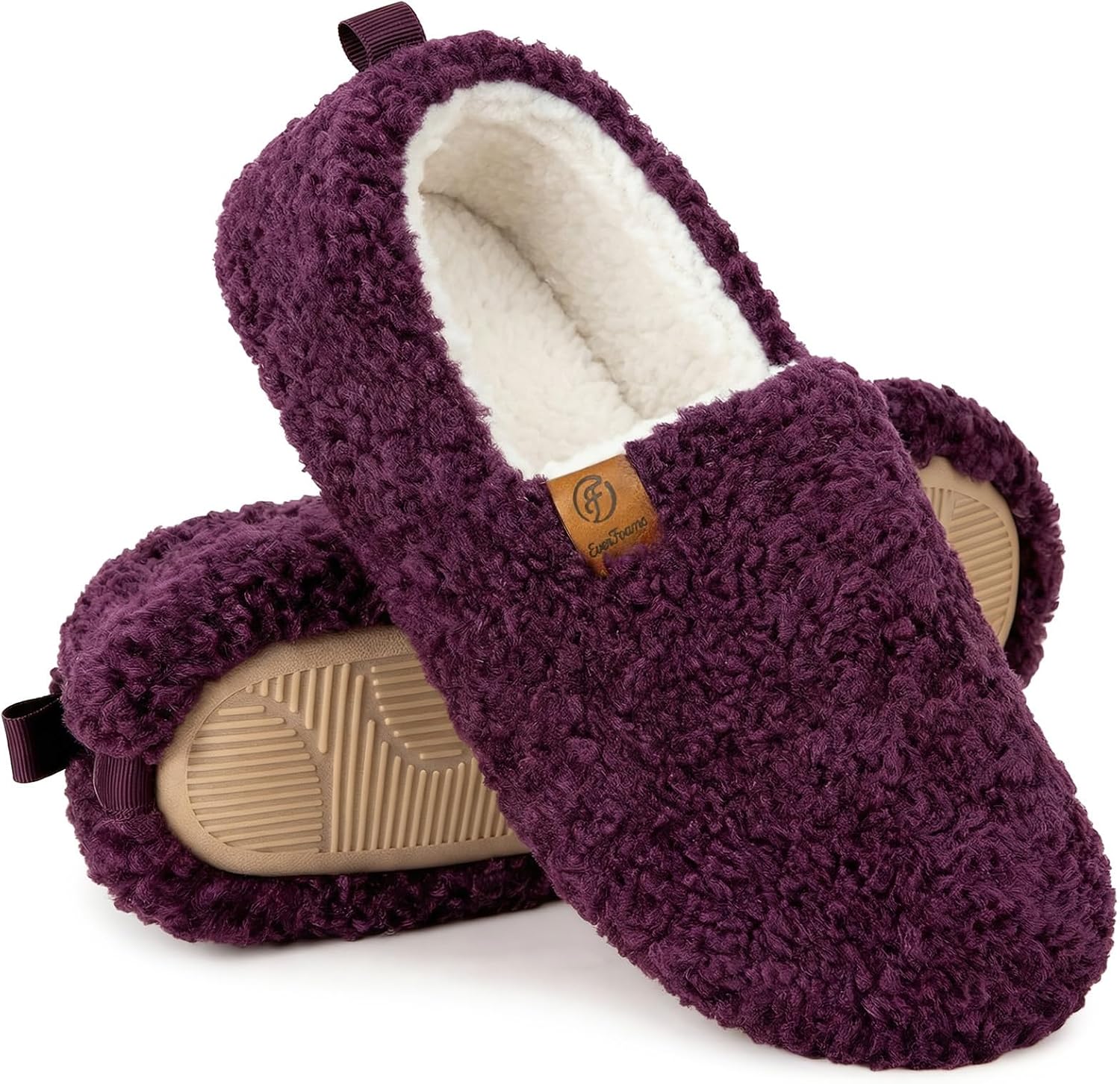 Warm Closed Slippers Faux Wool Memory Foam – Cozy Home, Relaxation
