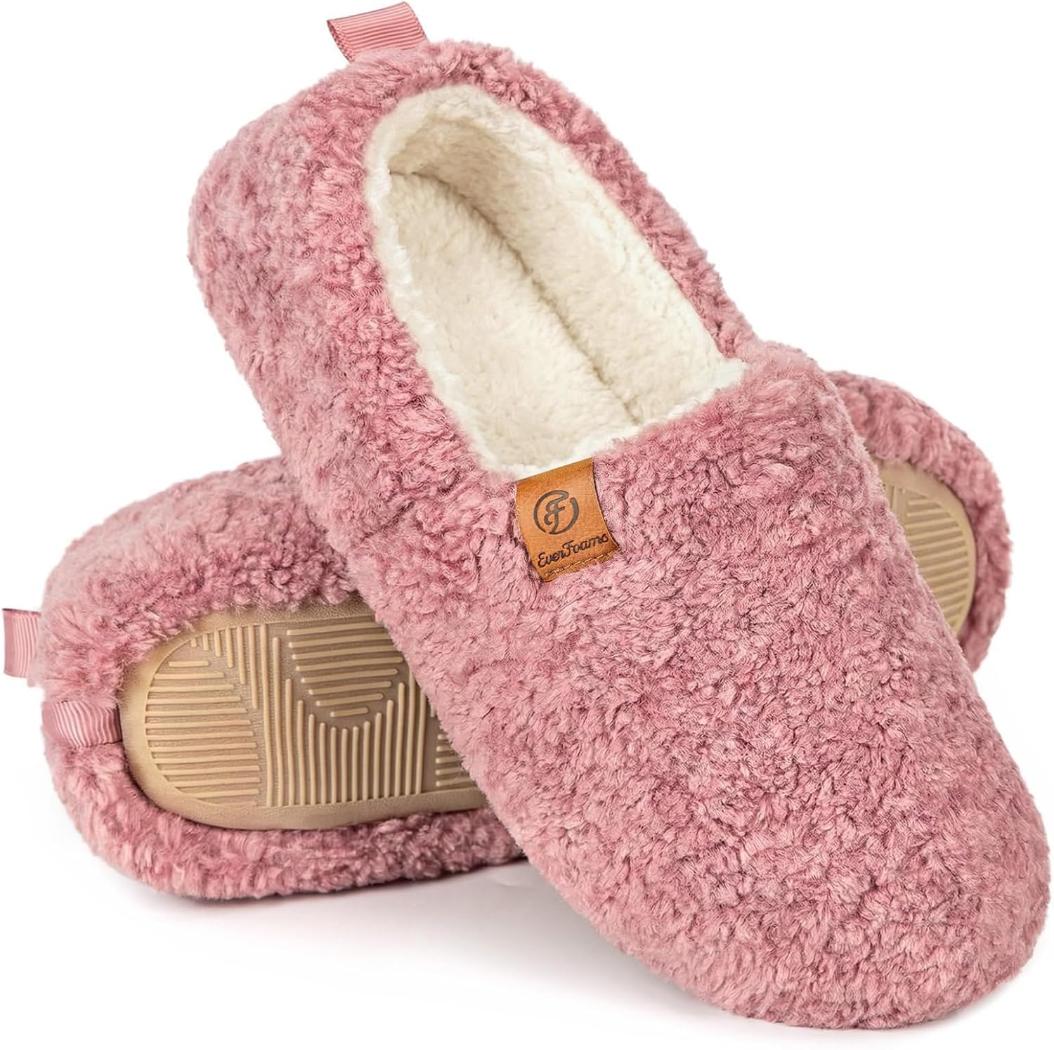 Warm Closed Slippers Faux Wool Memory Foam – Cozy Home, Relaxation