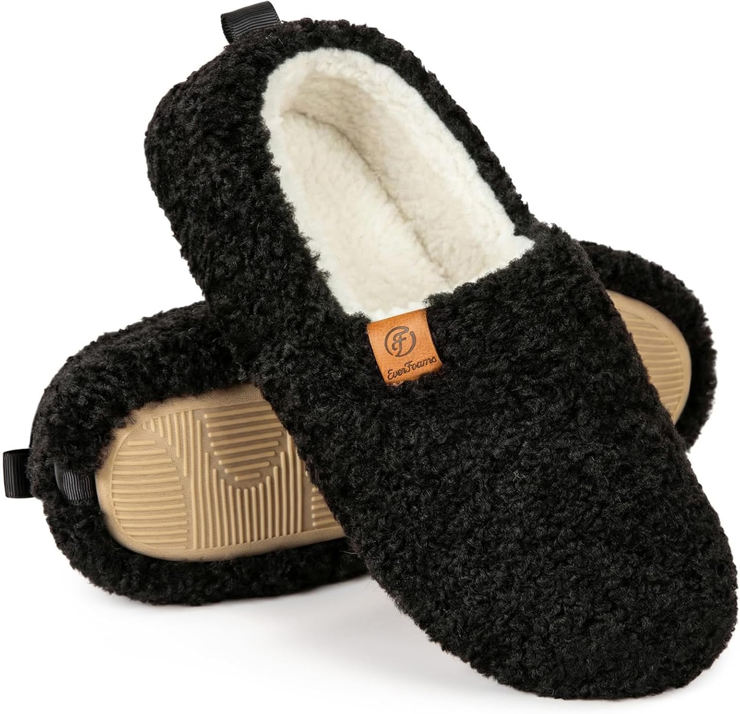 Warm Closed Slippers Faux Wool Memory Foam – Cozy Home, Relaxation