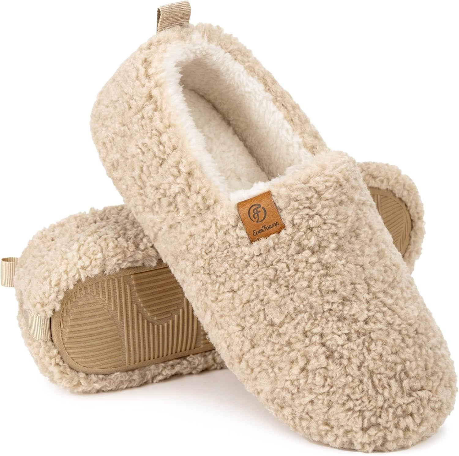 Warm Closed Slippers Faux Wool Memory Foam – Cozy Home, Relaxation