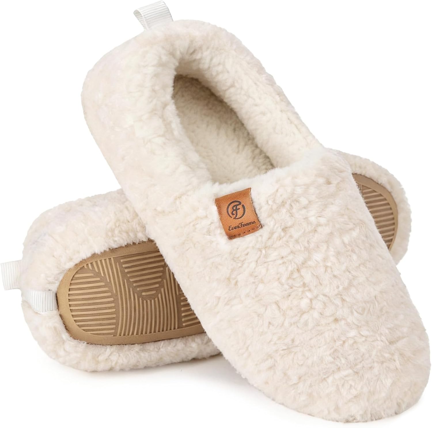 Warm Closed Slippers Faux Wool Memory Foam – Cozy Home, Relaxation