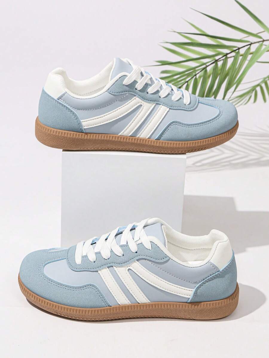 Women's Flat Fashion Sports Shoes, Lace-Up Mesh Tennis – Casual, Streetwear