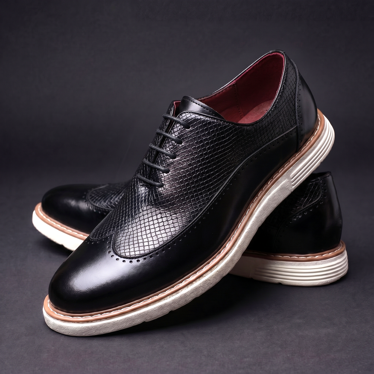 Modern Wingtip Oxfords for Men | Leather Dress Shoes for Formal Wear