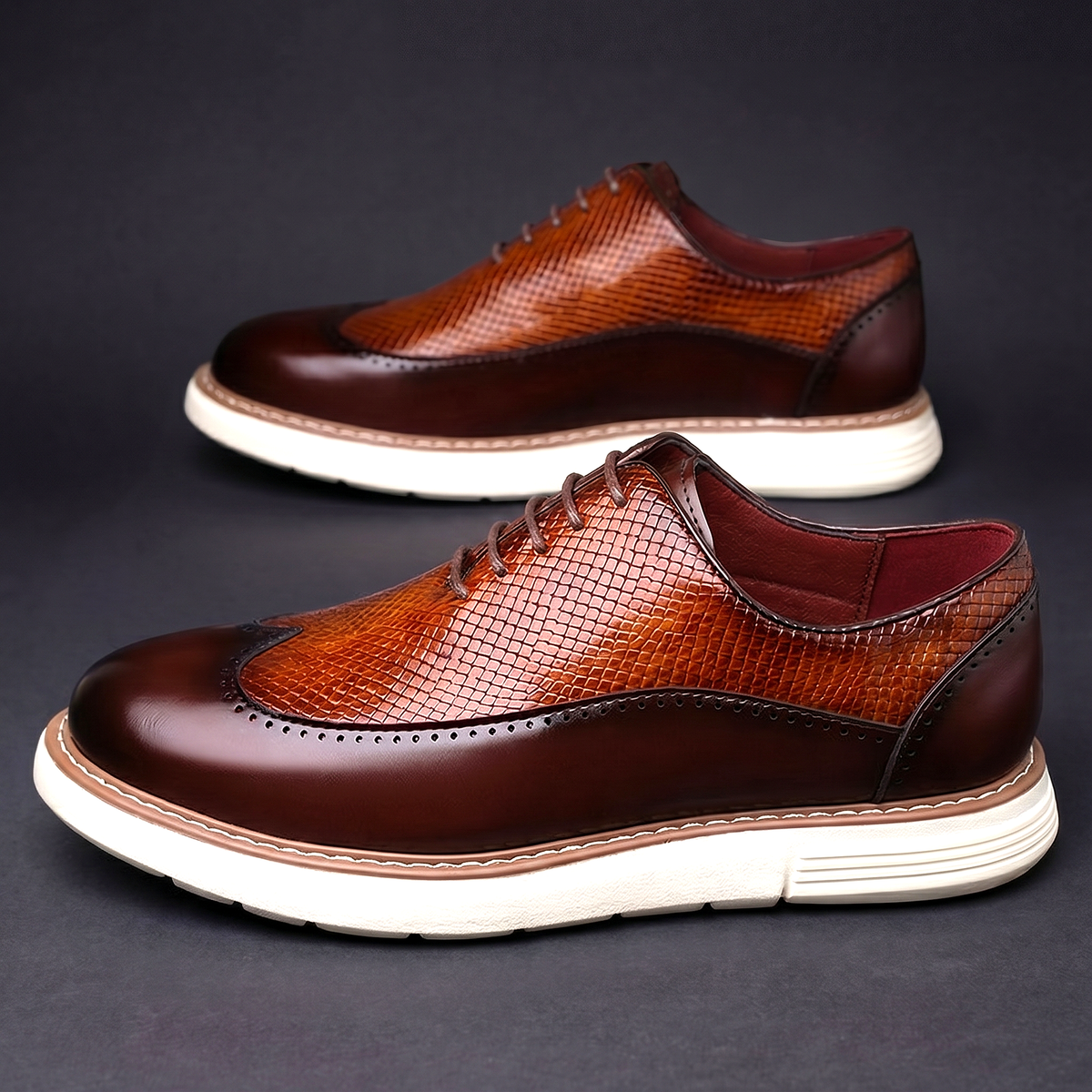 Modern Wingtip Oxfords for Men | Leather Dress Shoes for Formal Wear