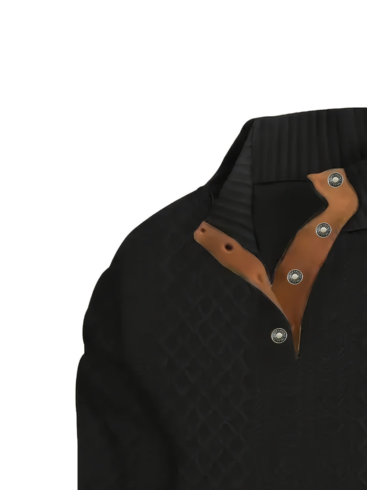 Stand Collar Button Henley Sweater for Men | Comfortable Knit Casual Wear