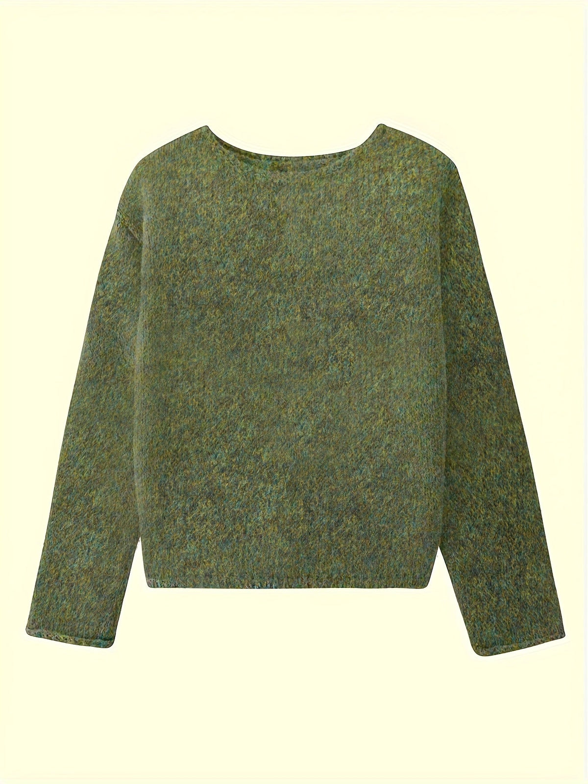 Relaxed Crew Neck Sweater in Soft Knit for Casual Wear