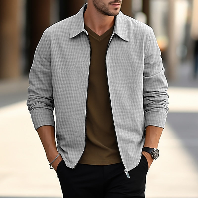 Lightweight Textured Overshirt for Men | Casual Layering Piece