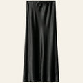 Black Satin Skirt - Satinni