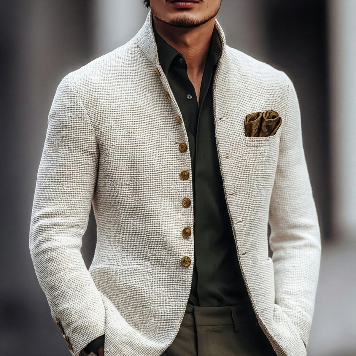 Single Breasted Cardigan for Men | Refined Knitwear | Versatile Casual Wear