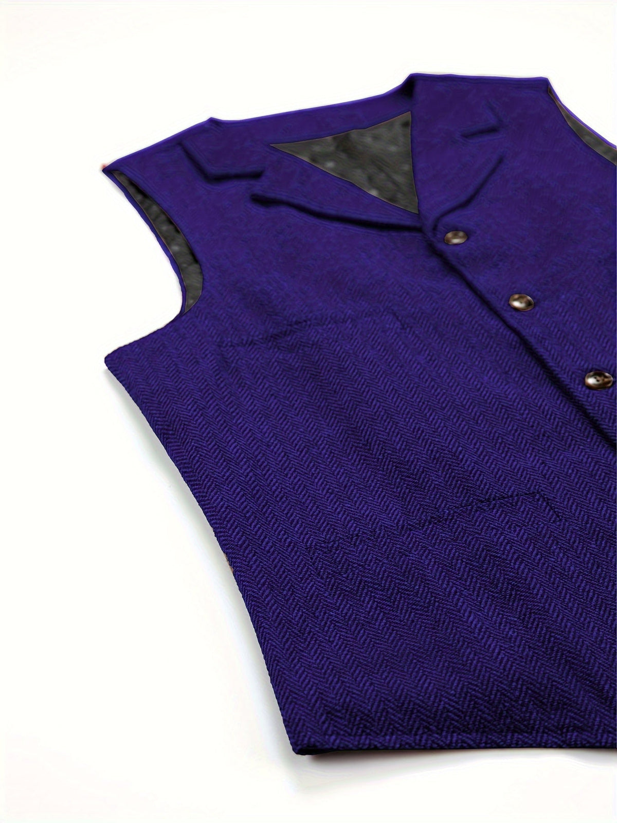 Herringbone Vest for Men | Heritage Style | Warm Wool Blend | Casual Wear